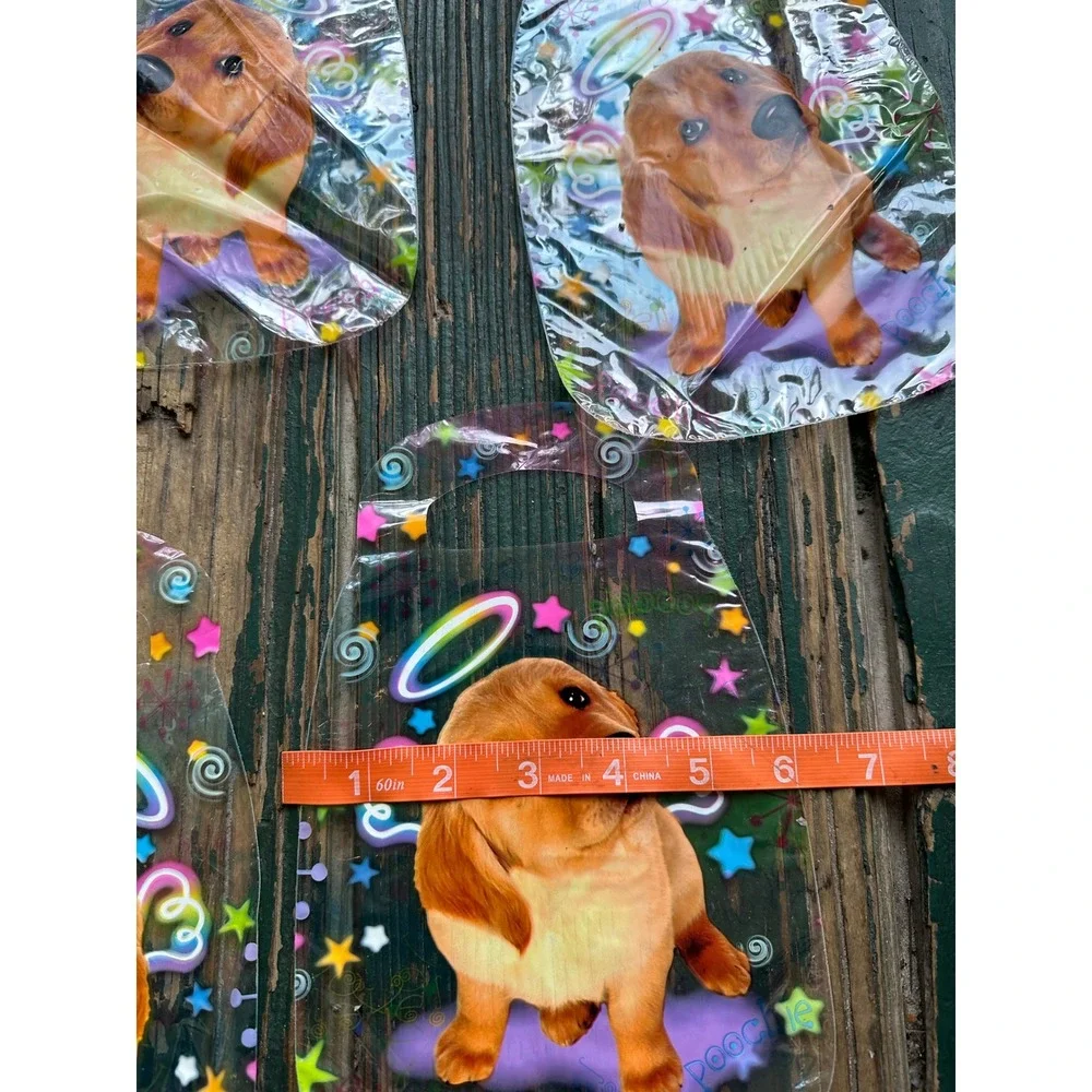 Lisa frank 5pc Poochie Puppy Angel Gift Bags Y2K Golden Retriever Vintage
